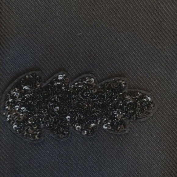 NWT EXPRESS BLACK SPARKLING ACCENTS WOMENS SHORT TUXEDO BLAZER JACKET SZ S NEW - Picture 6 of 8